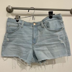 High rise midi shorts